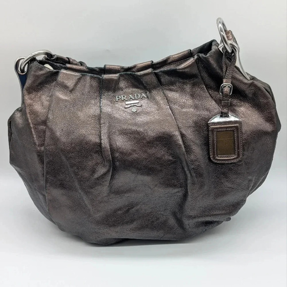 Prada Metallic Bronze Women's Bag - Picture 1 of 14